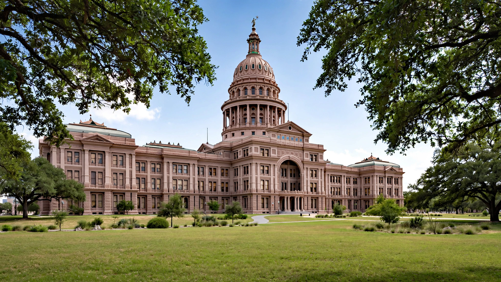 The Texas State Capitol building in Austin.